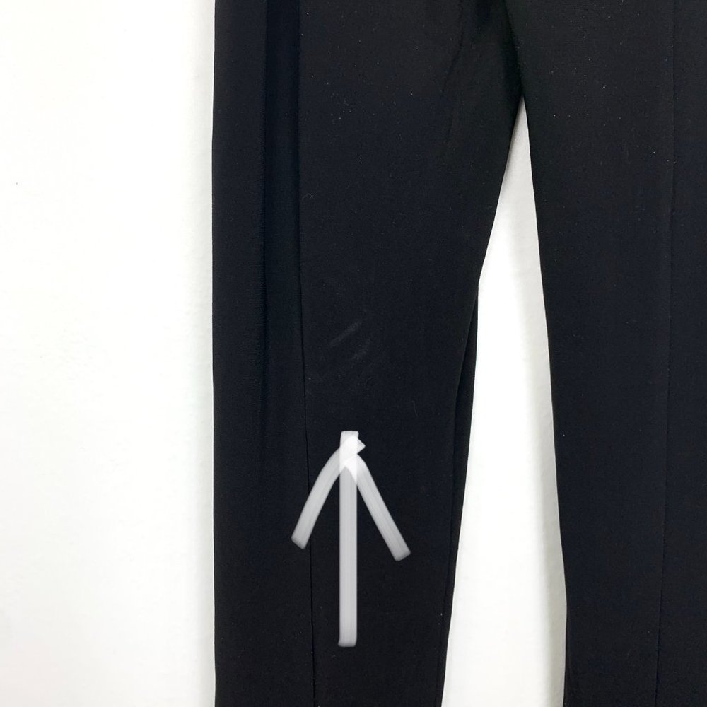 Norma Kamali Spat Flare Split Legging Pants Black XS - Picture 11 of 12